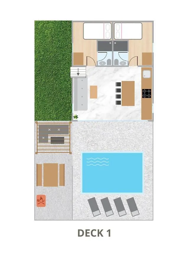 Appartement Villa Spa Deck 1, Deck 2, Deck 3 Dramalj